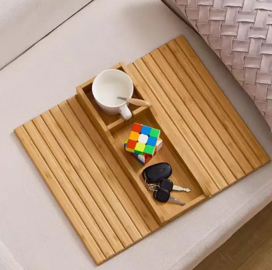 Tablette Canapé en Bambou Naturel