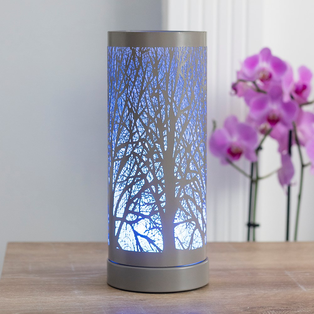 Brûleur Aromatique LED, Arbre Gris