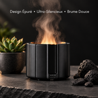 Diffuseur Basic Black — Design épuré ardoise